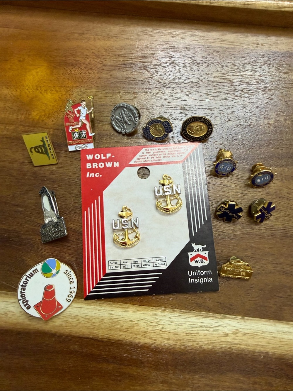 Lot of 14 Vintage Lapel Pins | Olympics, US Navy, Coca-Cola & More